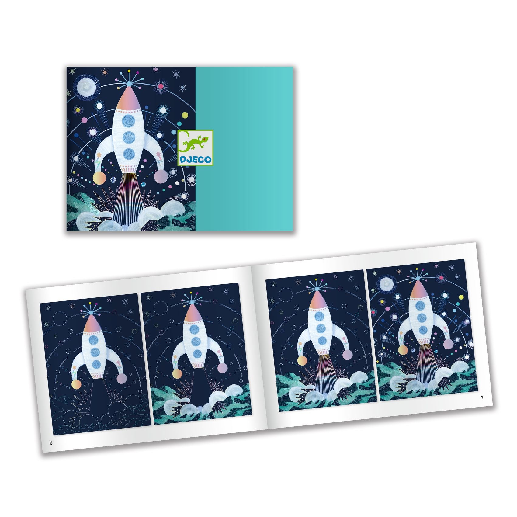 Djeco Djeco Scratch Cards -  Cosmic Mission - Pearls & Swines