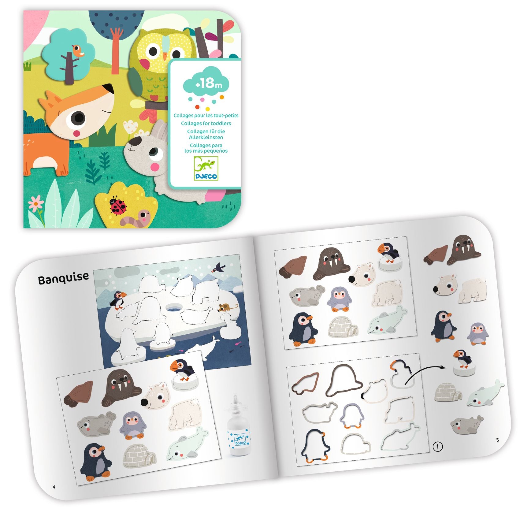 Djeco Djeco My First Collages - Pearls & Swines