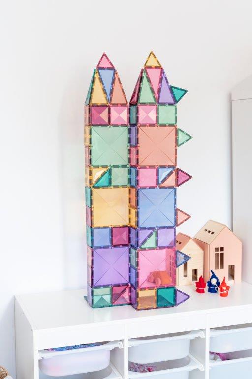 Connetix Tiles Connetix Tiles - Pastel Starter - Pack 64 pc - Pearls & Swines