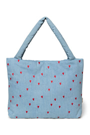 Pearls & Swines Studio Noos - Mom bag - Denim Hearts - Pearls & Swines