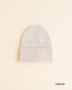 Hvid Hvid Beanie Fonzie Newborn Cream - Pearls & Swines