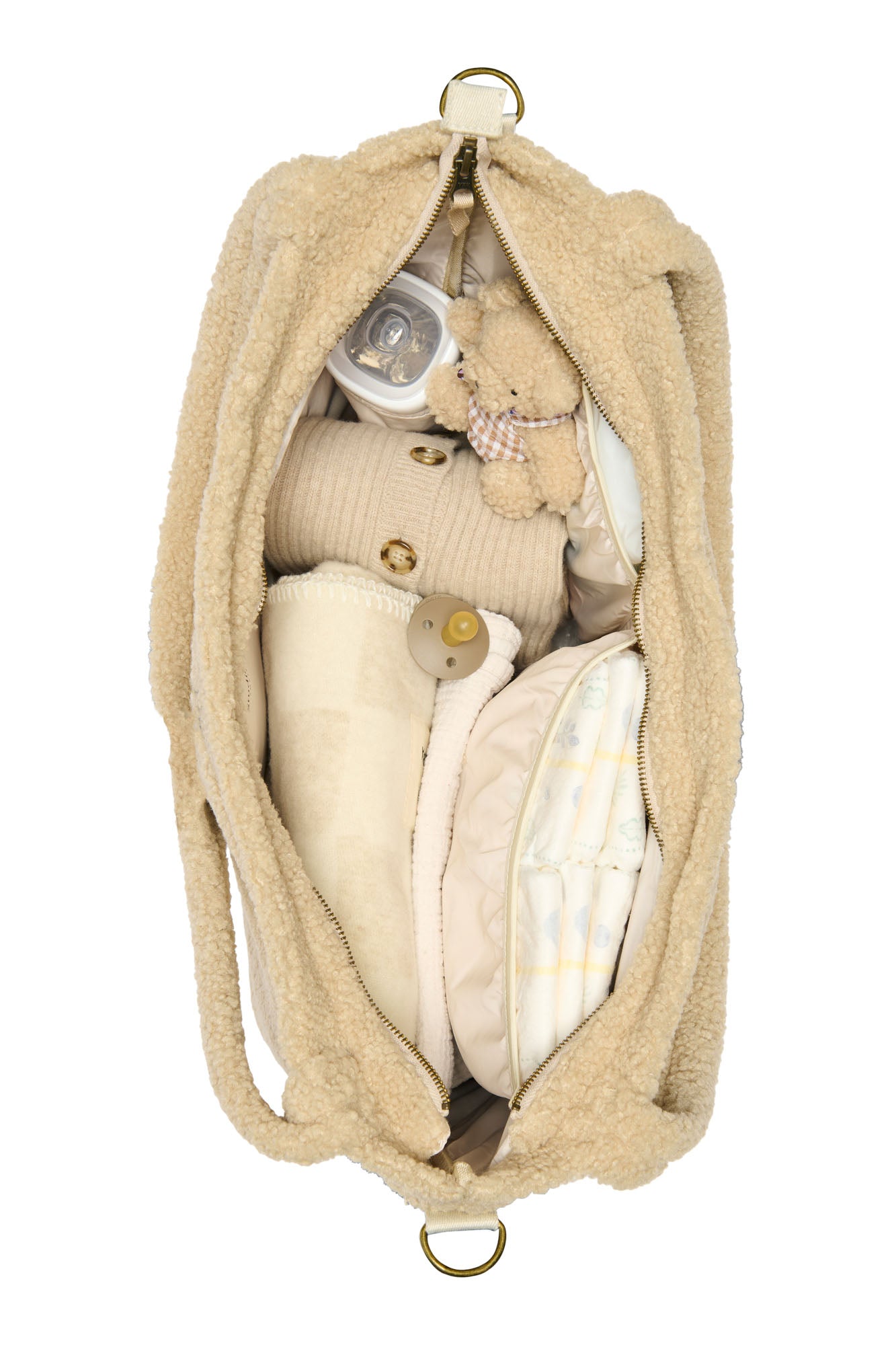 Pearls & Swines Studio Noos - Teddy Diaper Bag - Ecru - Pearls & Swines