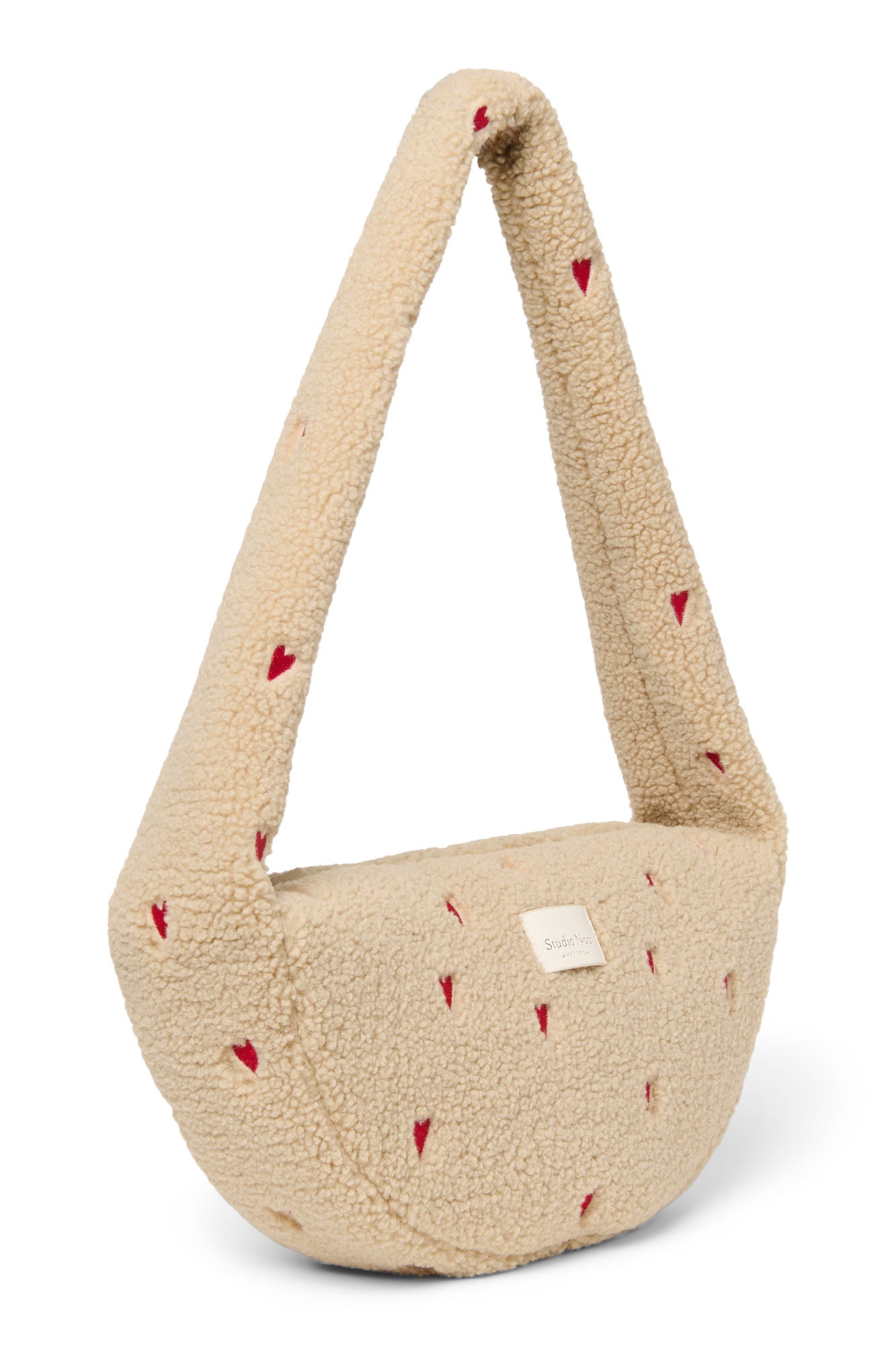 Pearls & Swines Studio Noos - Teddy Mini Cross Body Bag - Ecru Hearts - Pearls & Swines