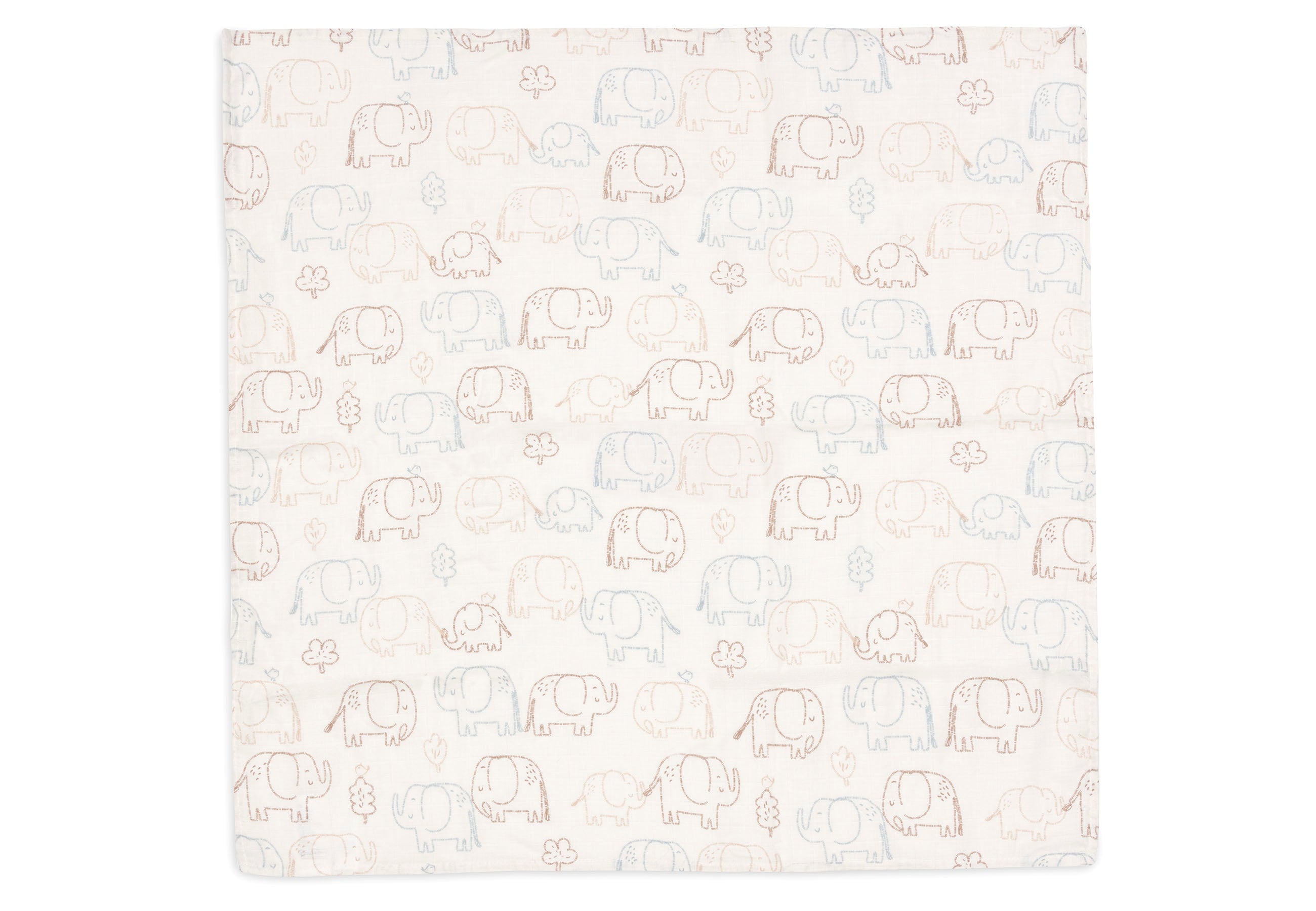 Jollein Jollein - Swaddle Muslin - Elephant Tales - 2 pack - Pearls & Swines