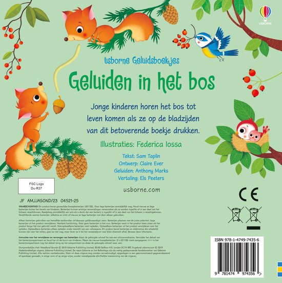 Pearls & Swines Geluiden in het bos - Geluidenboek - Pearls & Swines