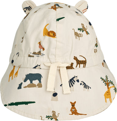 Liewood Liewood Gorm Reversible Sun Hat - All Together/Sandy - Pearls & Swines