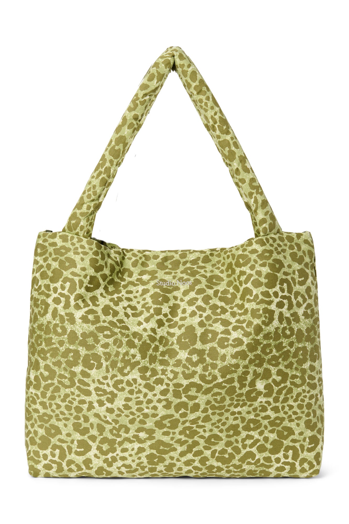 Pearls and Swines Studio Noos - Cotton Mom bag - Green Leopard - Pearls & Swines