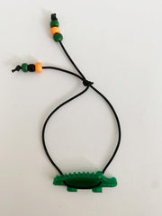 Bymelo Bymelo - Bracelet - Green Croco - Pearls & Swines