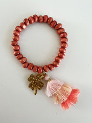 Bymelo Bymelo - Bracelet - Clover - Pearls & Swines