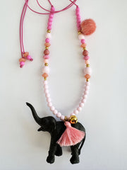 Bymelo Bymelo - Necklace - Elephant - Pearls & Swines