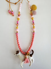 Bymelo Bymelo - Necklace - Dog - Pearls & Swines