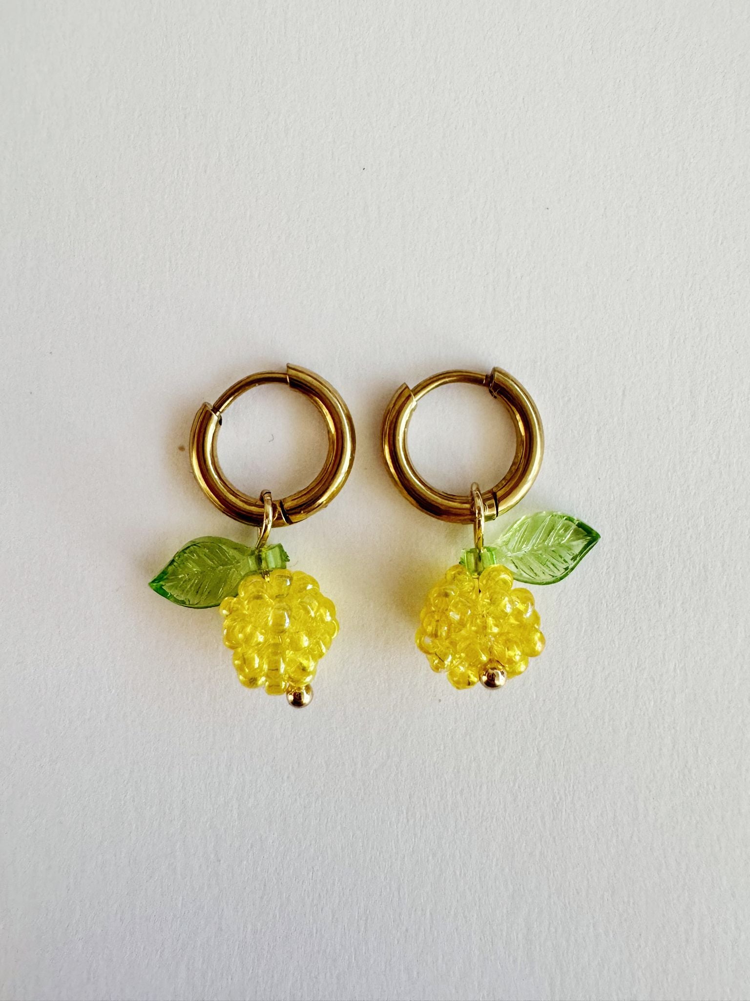 Bymelo Bymelo - Earrings - Lemon - Pearls & Swines