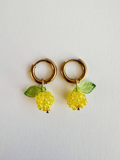 Bymelo Bymelo - Earrings - Lemon - Pearls & Swines