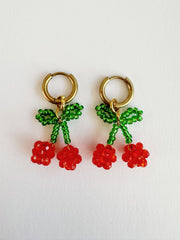 Bymelo Bymelo - Earrings - Cherry - Pearls & Swines