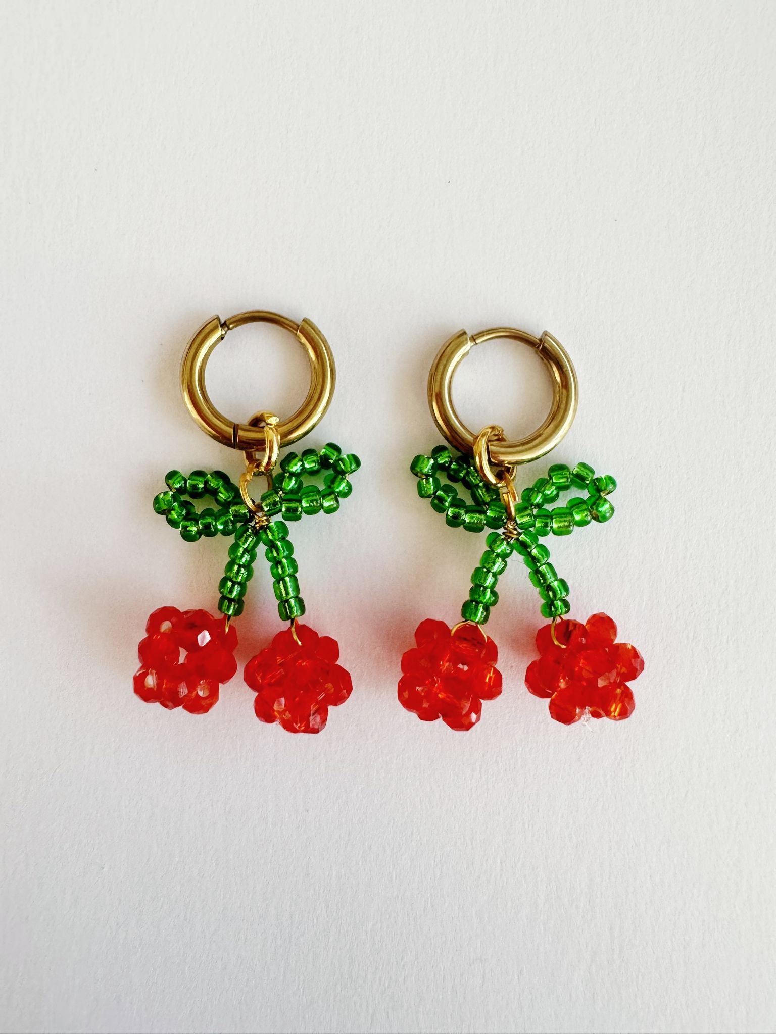 Bymelo Bymelo - Earrings - Cherry - Pearls & Swines