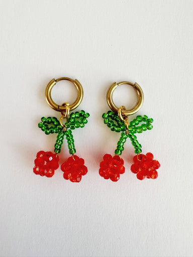 Bymelo Bymelo - Earrings - Cherry - Pearls & Swines