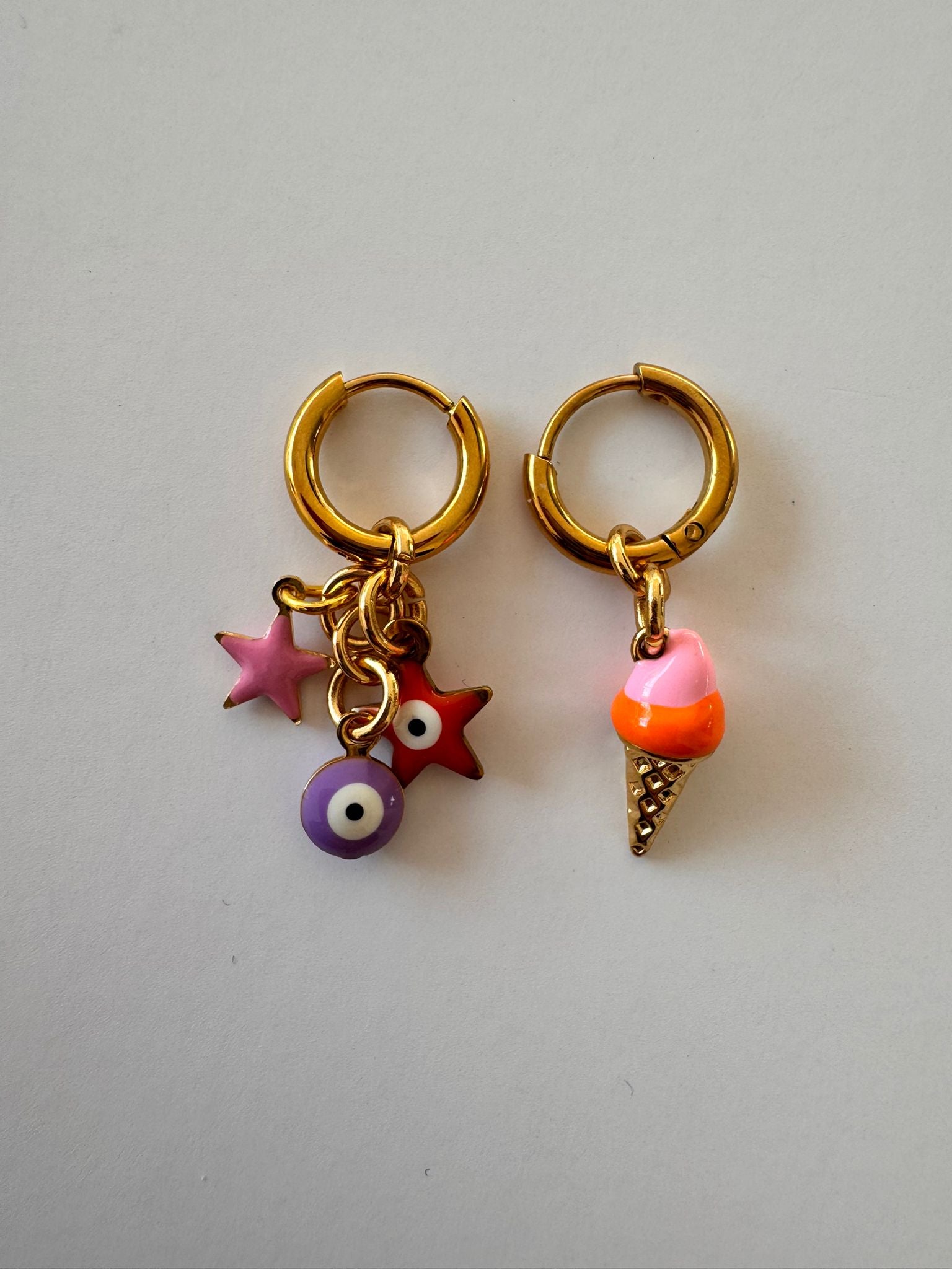 Bymelo Bymelo - Earrings - Icecream - Pearls & Swines