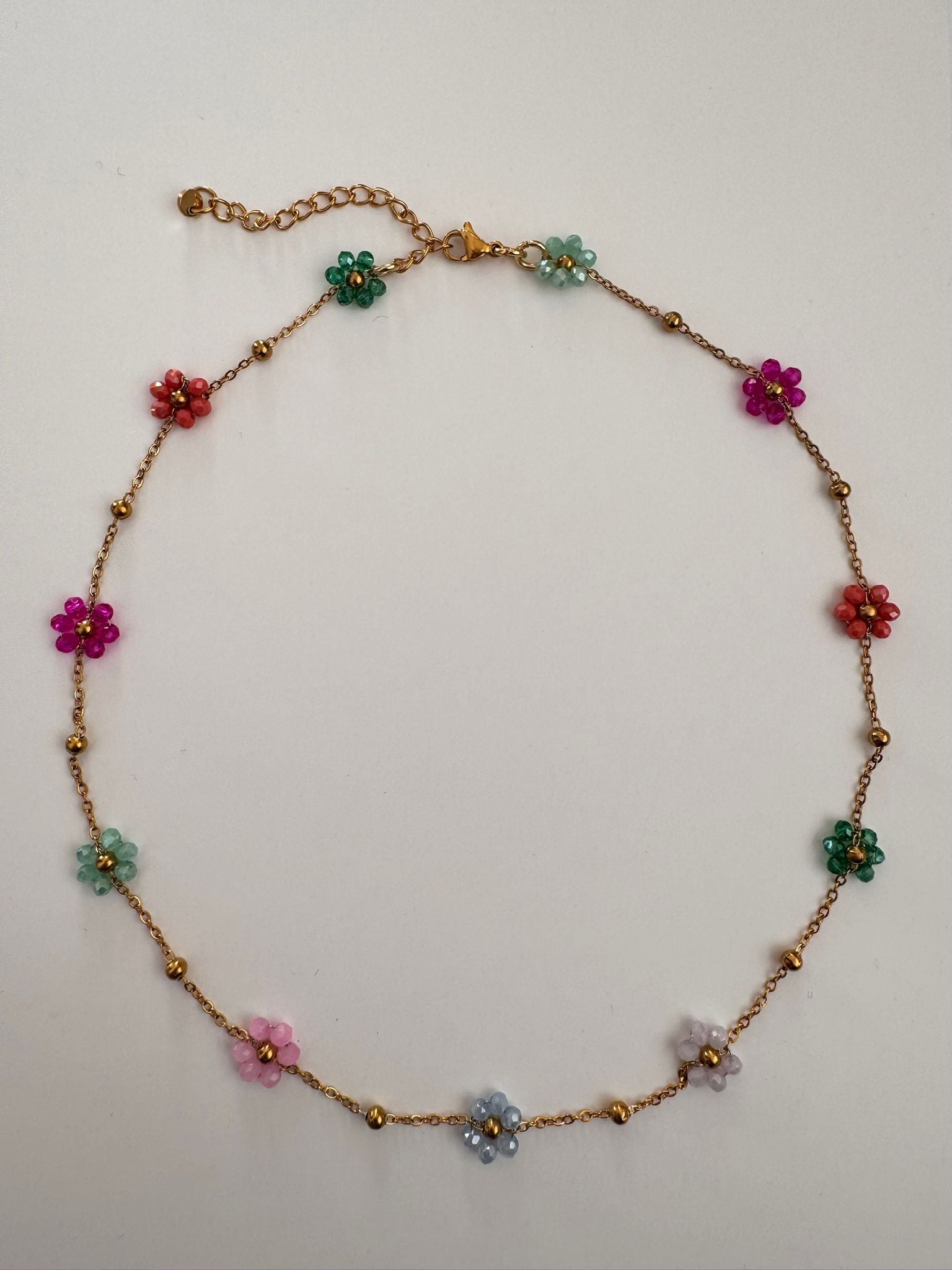 Bymelo Bymelo - Necklace - Flower multicolors - Pearls & Swines