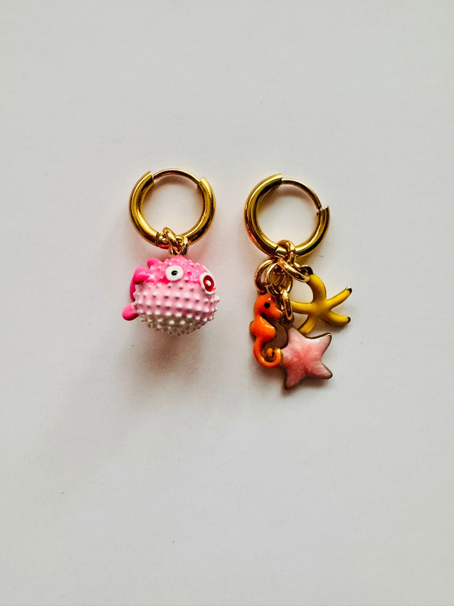 Bymelo Bymelo - Earrings - Ballfish - Pearls & Swines