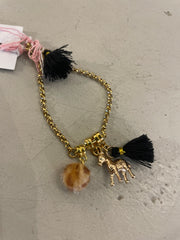 Bymelo Bymelo - Bracelet - Pony Gold - Pearls & Swines