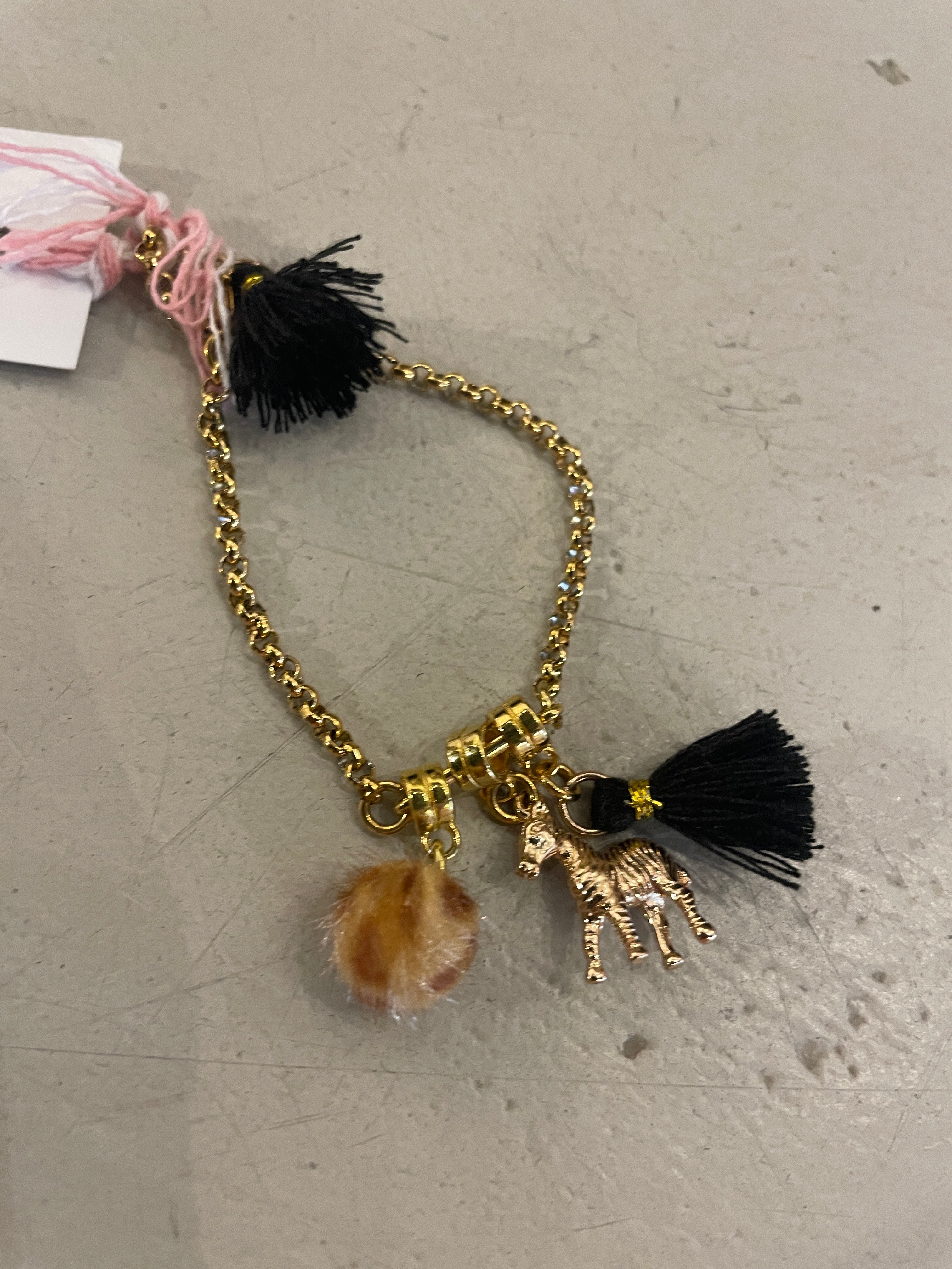 Bymelo Bymelo - Bracelet - Pony Gold - Pearls & Swines