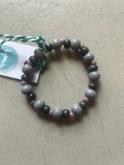 Bymelo Bymelo - Bracelet - Grey/Purple - Pearls & Swines