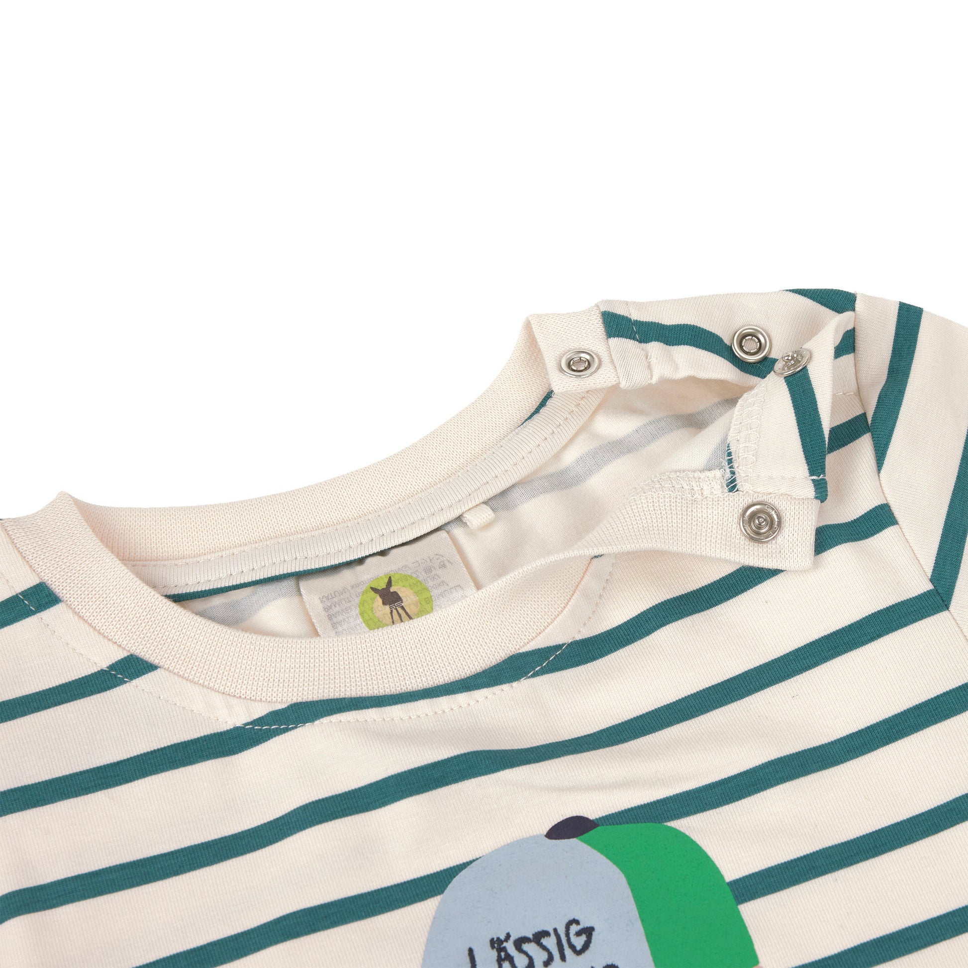 Lässig Lässig - T-shirt Jersey GOTS - Striped Dog - Pearls & Swines