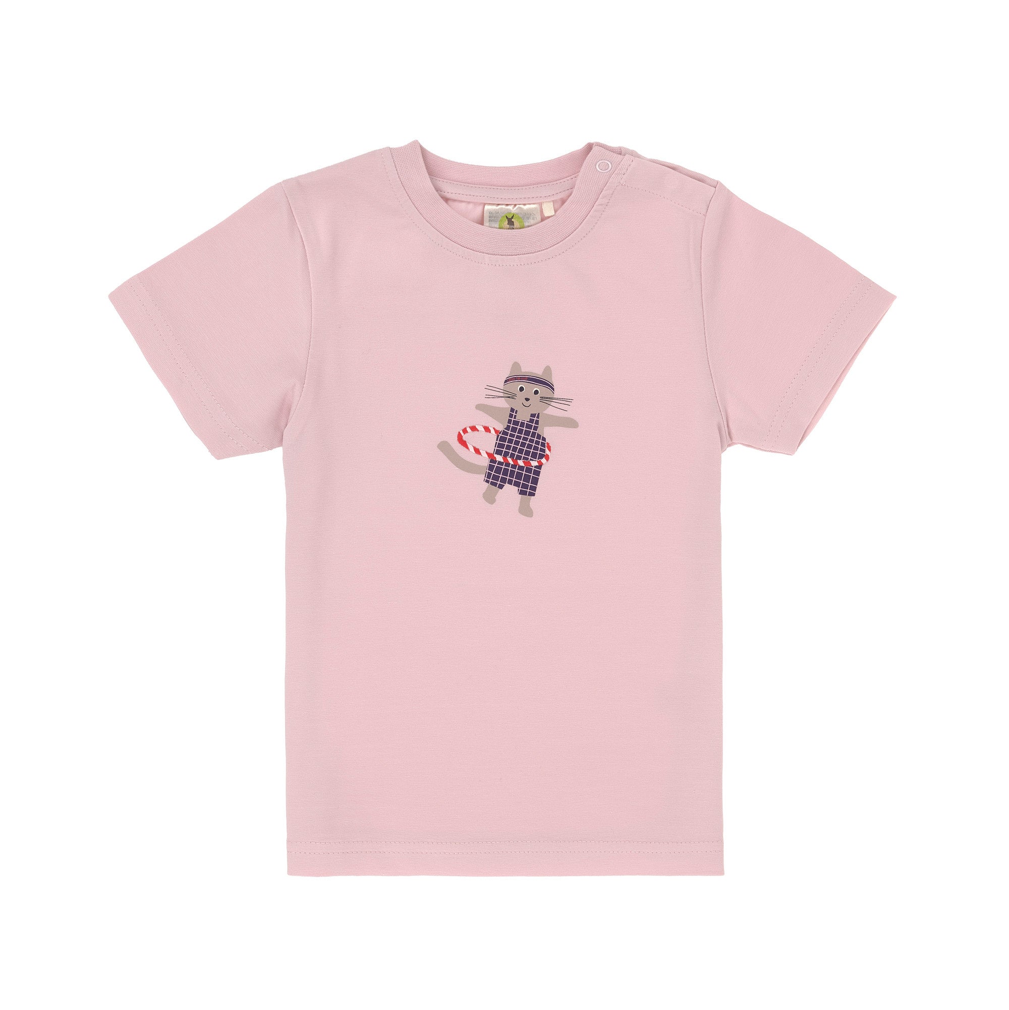 Lässig Lässig - T-shirt Jersey GOTS - Cat Cloud Pink - Pearls & Swines