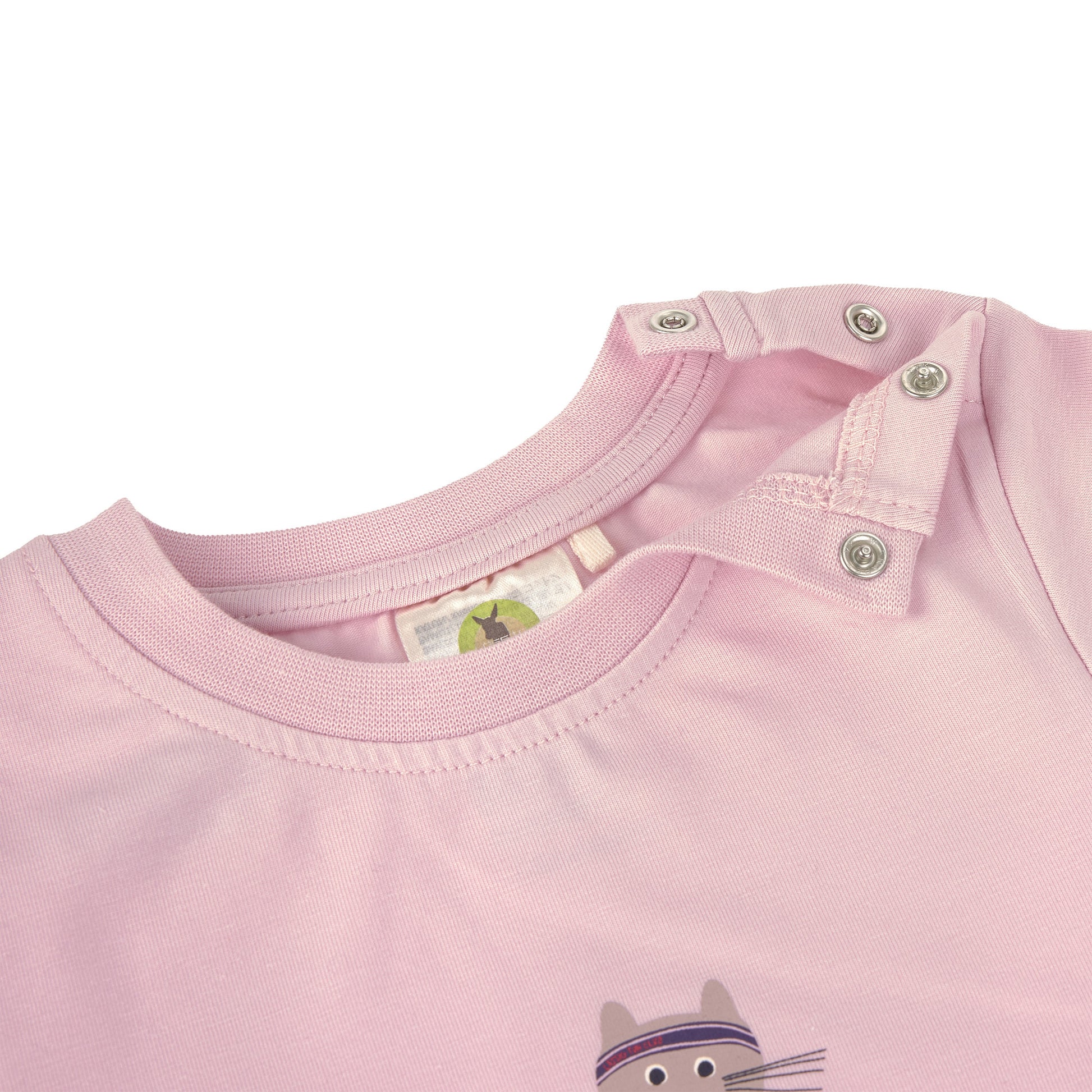 Lässig Lässig - T-shirt Jersey GOTS - Cat Cloud Pink - Pearls & Swines