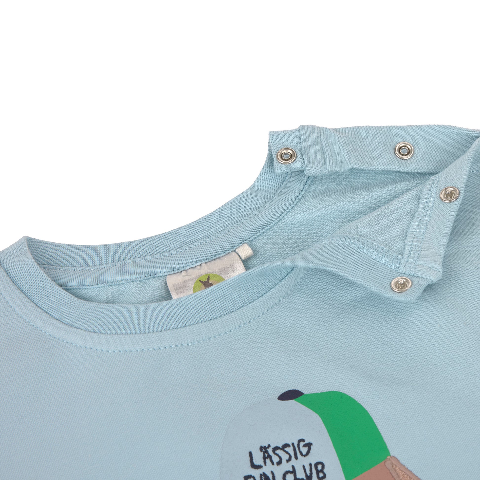 Lässig Lässig - Kids Sweater GOTS - Dog Pale Blue - Pearls & Swines