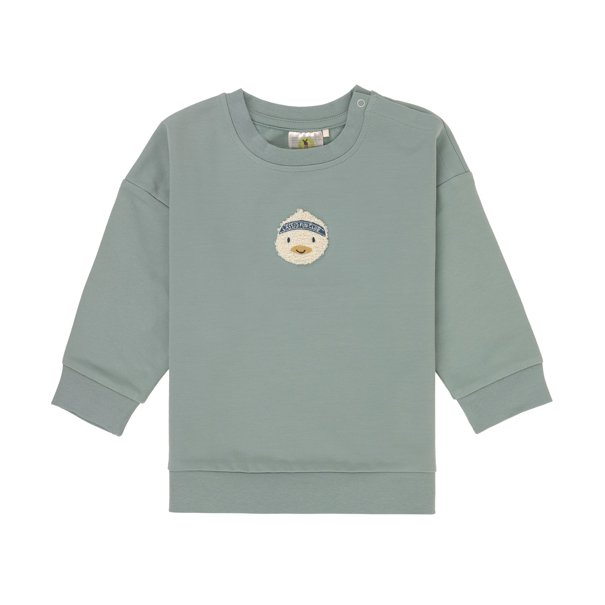 Lässig Lässig - Kids Sweater GOTS - Duck Granite Green - Pearls & Swines