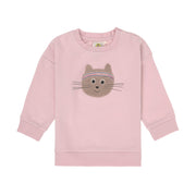 Lässig Lässig - Kids Sweater GOTS - Cat Cloud Pink - Pearls & Swines