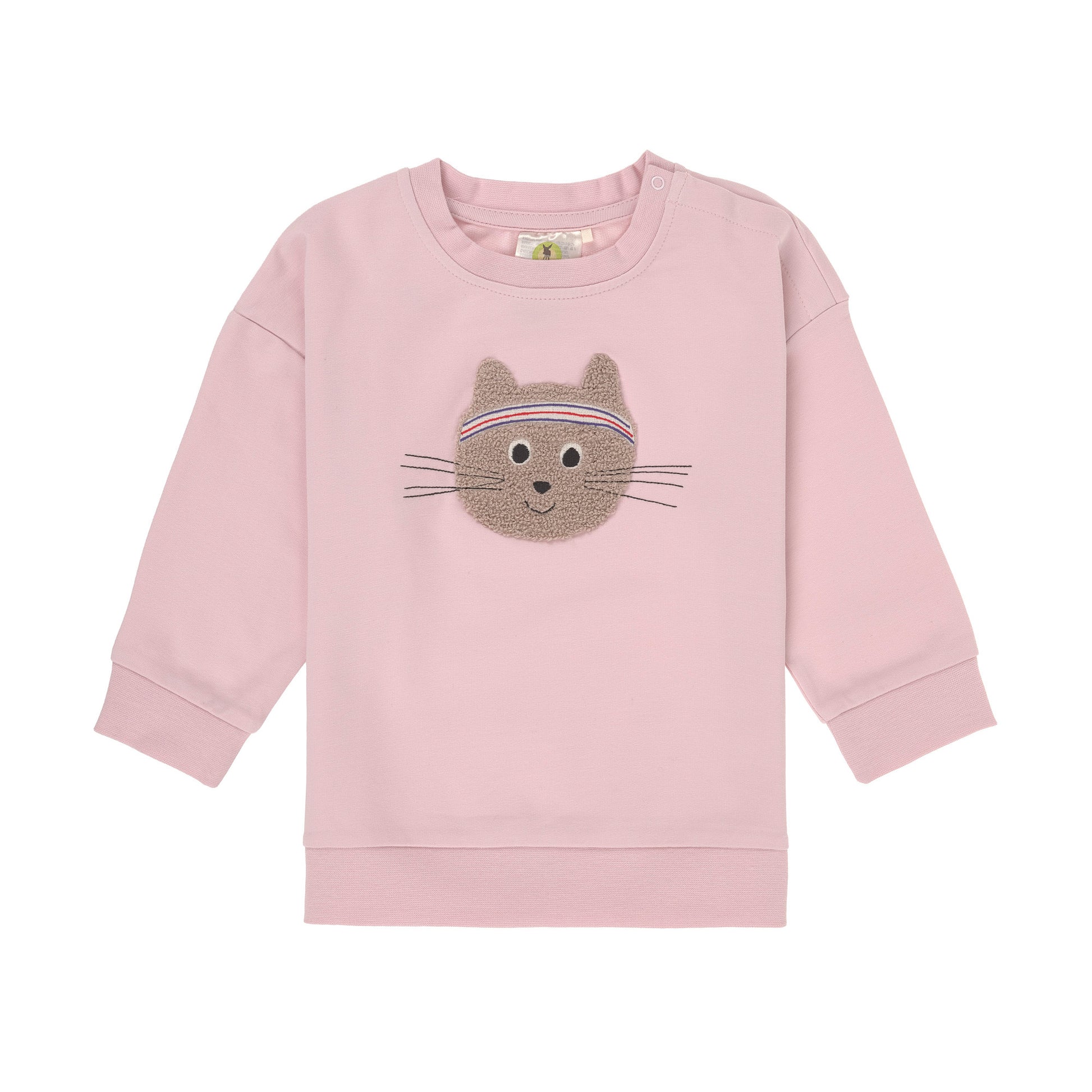 Lässig Lässig - Kids Sweater GOTS - Cat Cloud Pink - Pearls & Swines