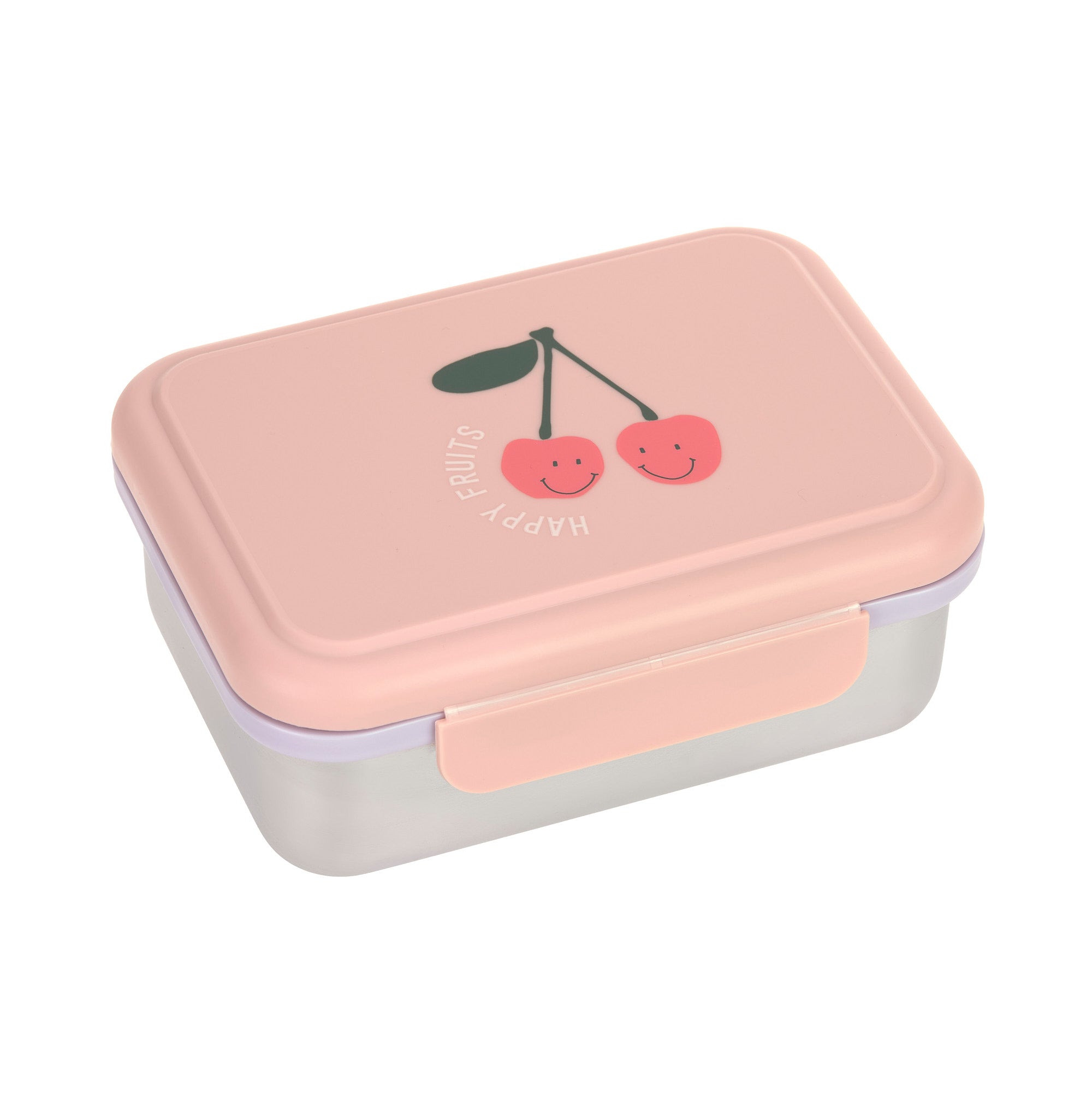 Lässig Lässig - Lunchbox Stainless Steel - Happy Fruits Cherry - Pearls & Swines