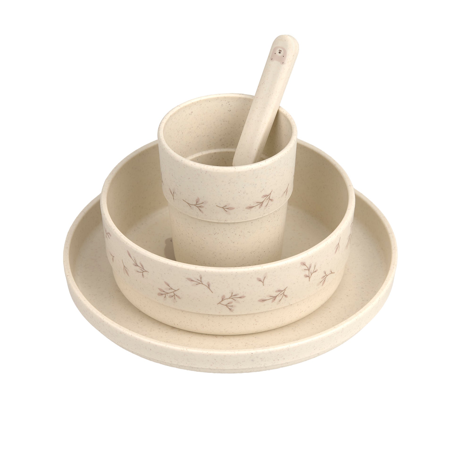 Lässig Lässig - Dish Set PP/Cellulose 4 pcs - Miracle of Nature - Pearls & Swines