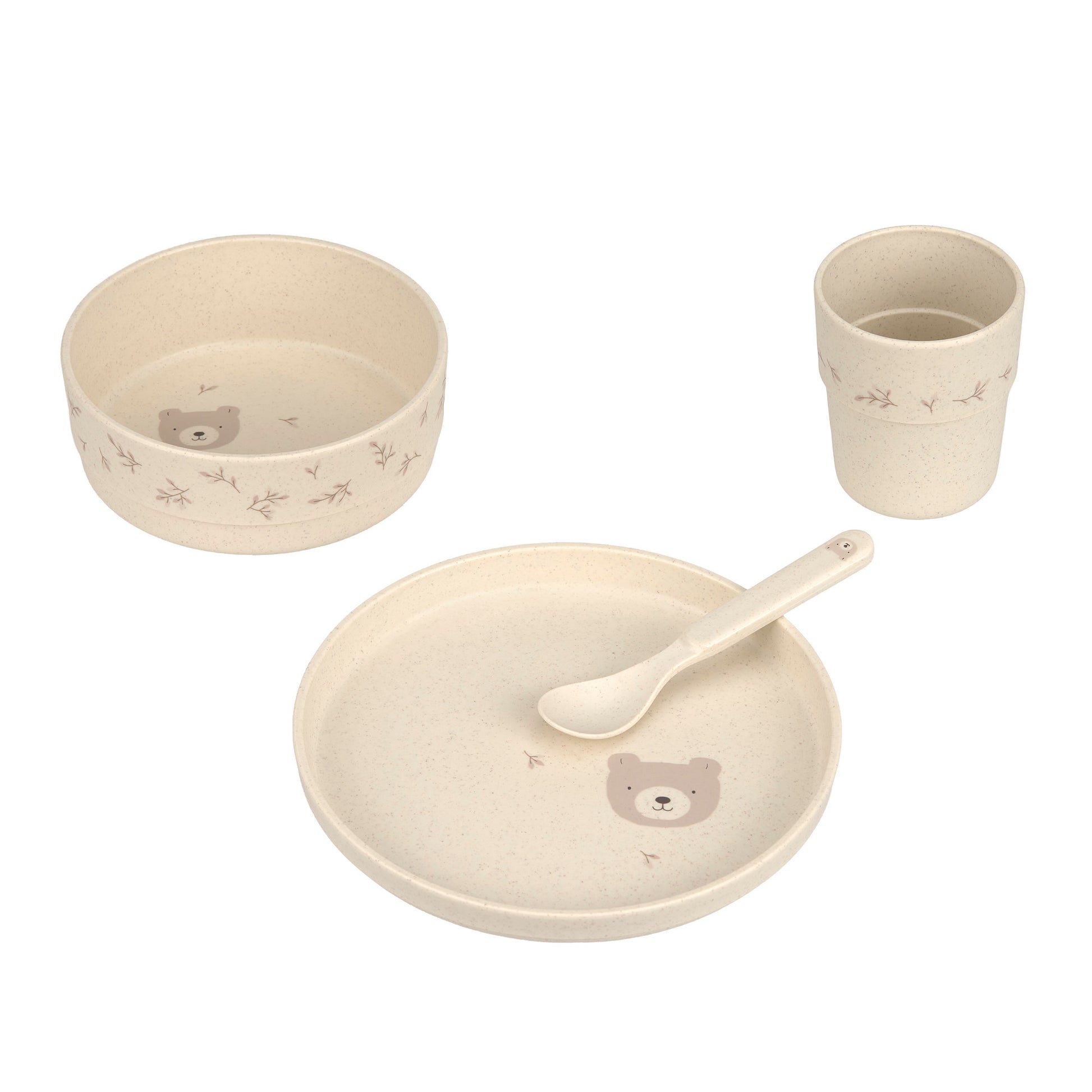 Lässig Lässig - Dish Set PP/Cellulose 4 pcs - Miracle of Nature - Pearls & Swines