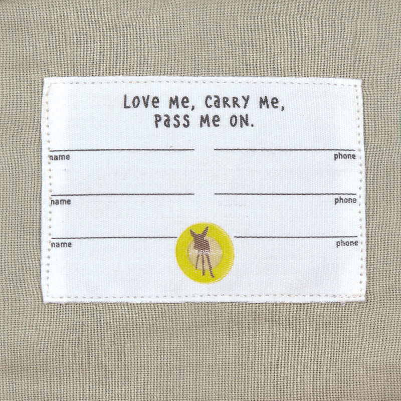 Lässig Lässig Little One & Me Square Backpack - Small Caramel - Pearls & Swines