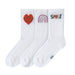 Lässig Lässig Tennis Socks Kids (3 pcs) - Little Gang, Smile - Pearls & Swines