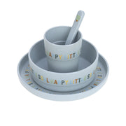 Lässig Lässig - Dish Set PP/Cellulose 4 pcs - Happy Fruits Lemon - Pearls & Swines
