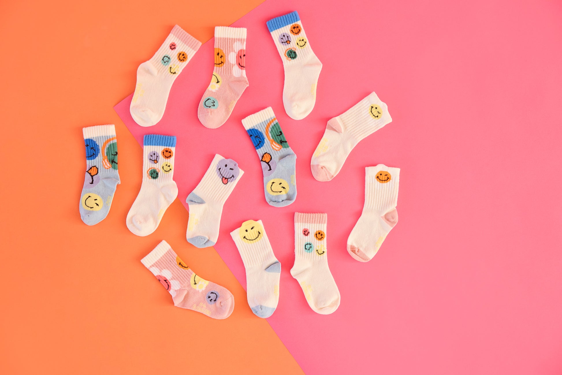 Lässig Lässig - Tennis Socks Kids GOTS (3 pcs) - Smiley World Dusty Rose - Pearls & Swines