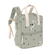 Lässig Lässig - Mini Square Backpack - Happy Prints, light olive - Pearls & Swines