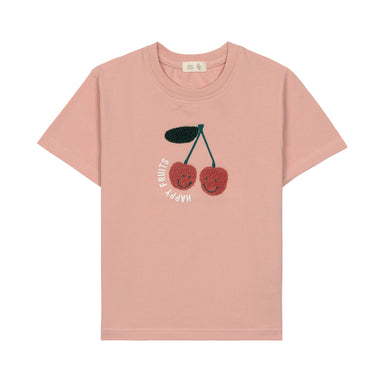 Lässig Lässig - T-shirt GOTS - Cherry, peach - Pearls & Swines