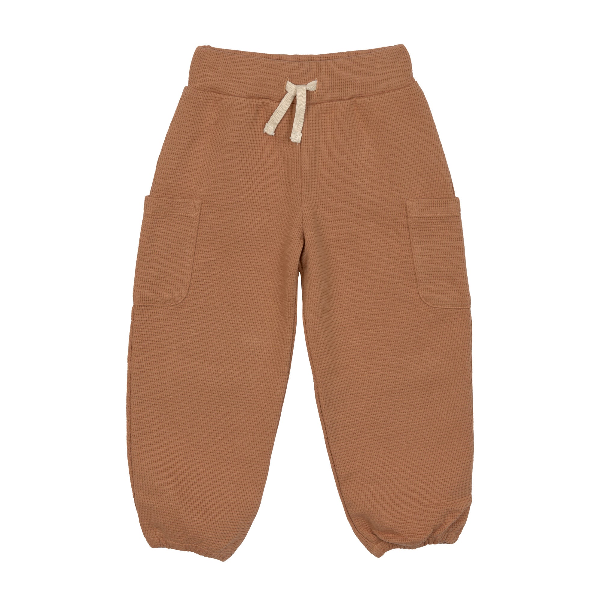 Lässig Collection Sale - Lässig - Cargo Pants Waffle GOTS - Caramel - Pearls & Swines