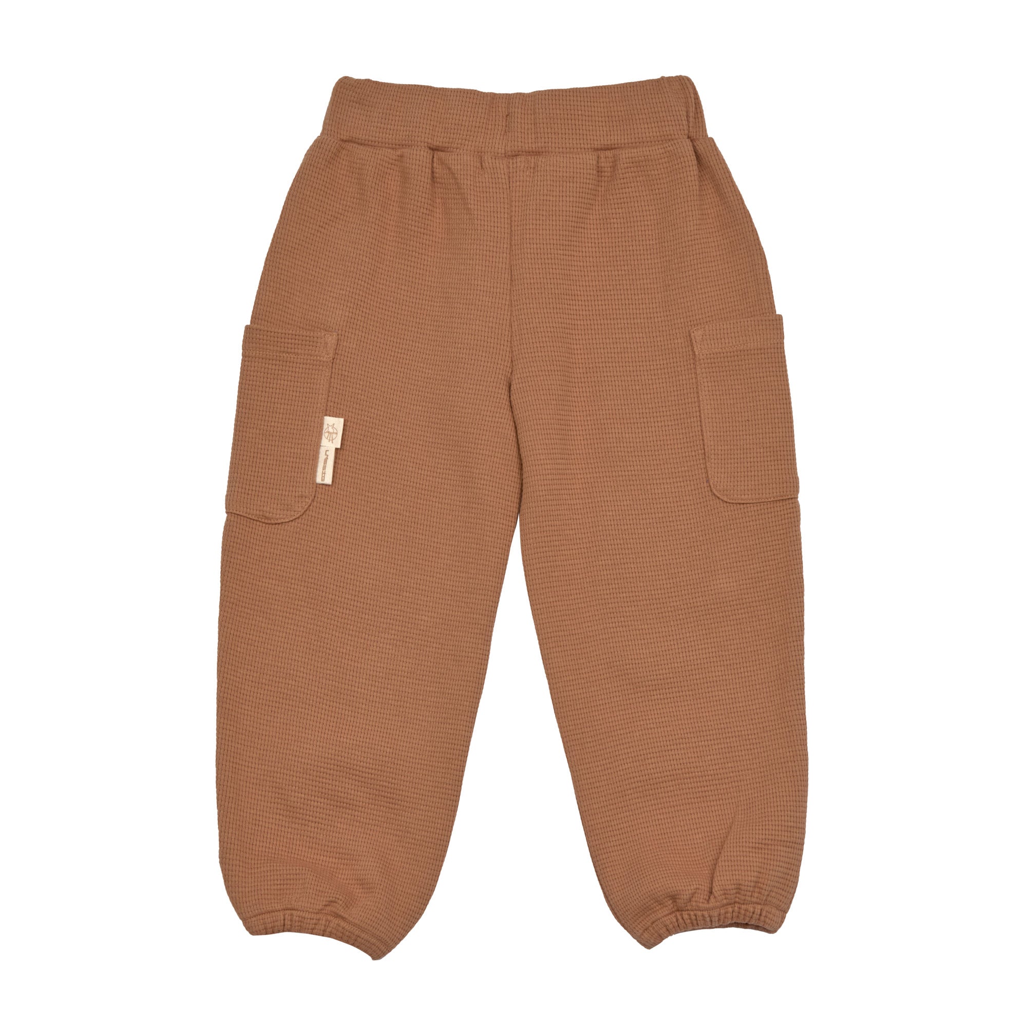 Lässig Lässig - Cargo Pants Waffle GOTS - Caramel - Pearls & Swines