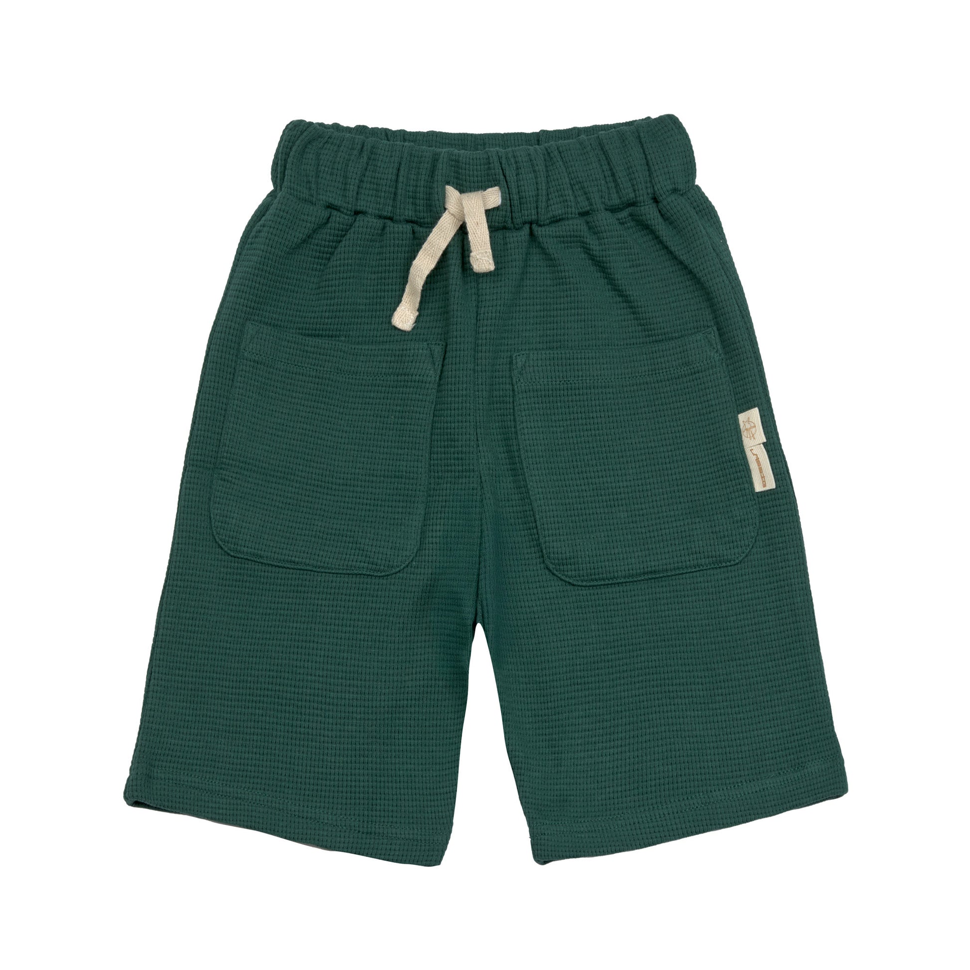 Lässig Collection Sale - Lässig - Shorts Waffle GOTS - Dark Green - Pearls & Swines