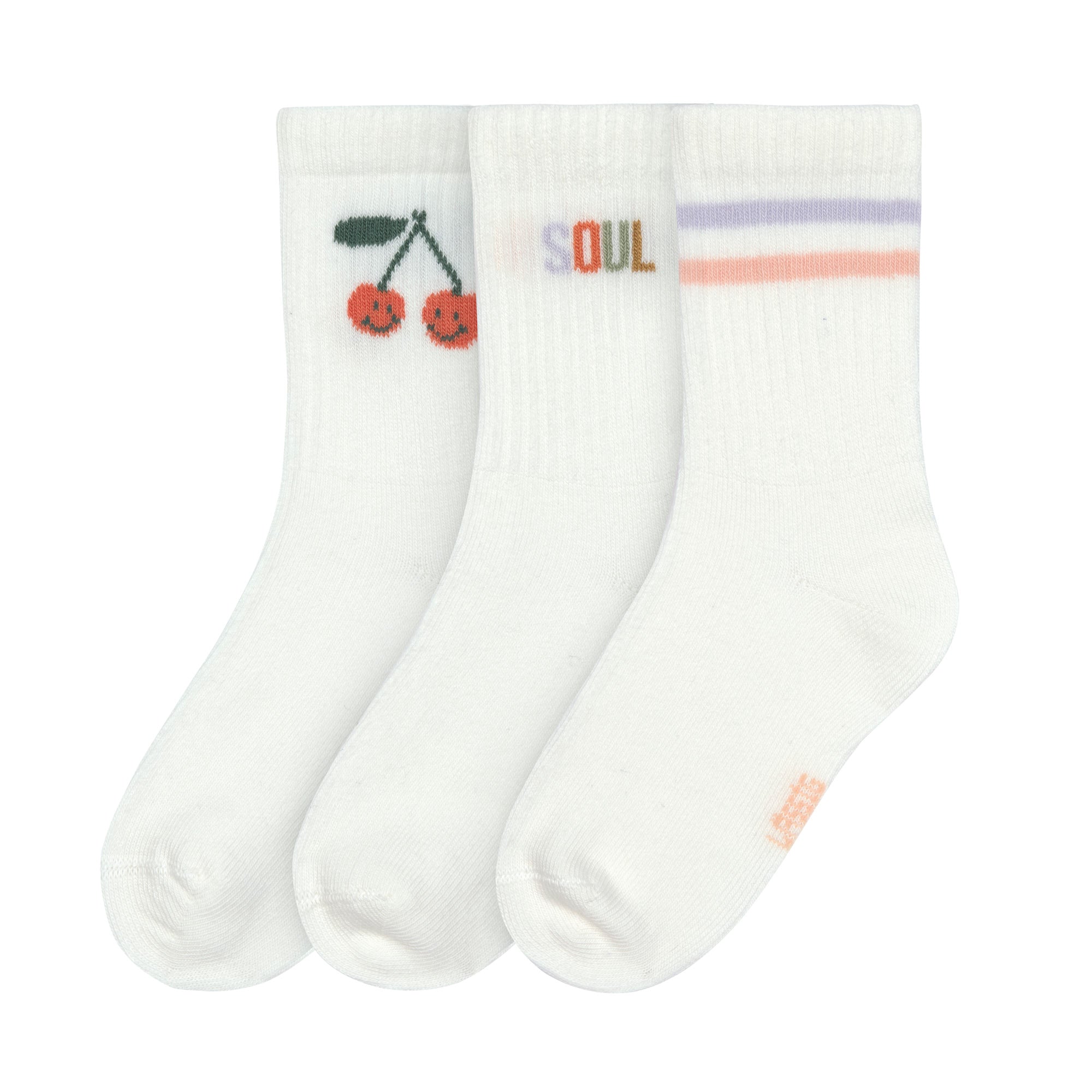 Lässig Lässig - Tennis Socks Kids (3 pcs) - Little Gang, Cherry - Pearls & Swines