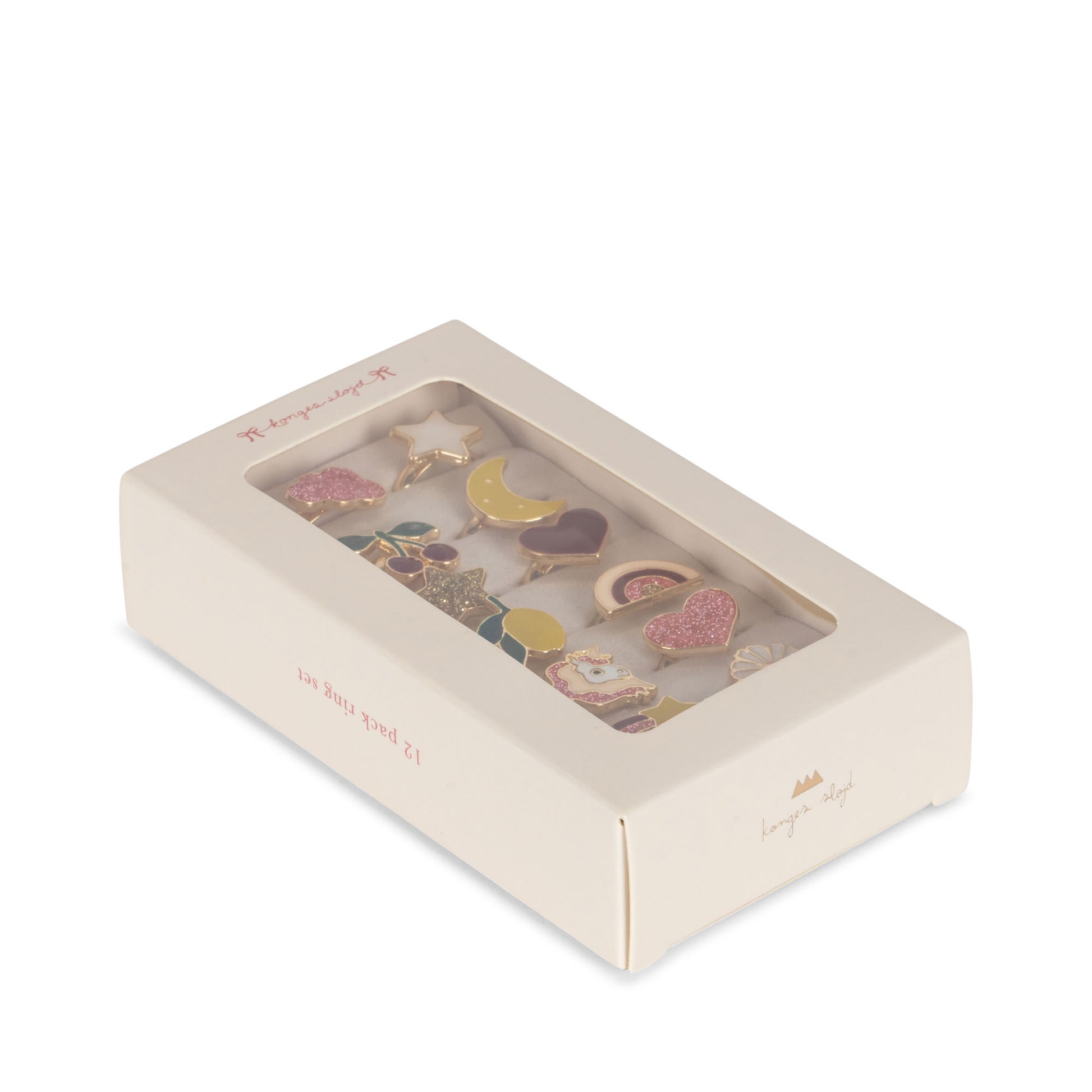 Konges Sløjd Konges Sløjd 12-Pack Ring Set - Pearls & Swines