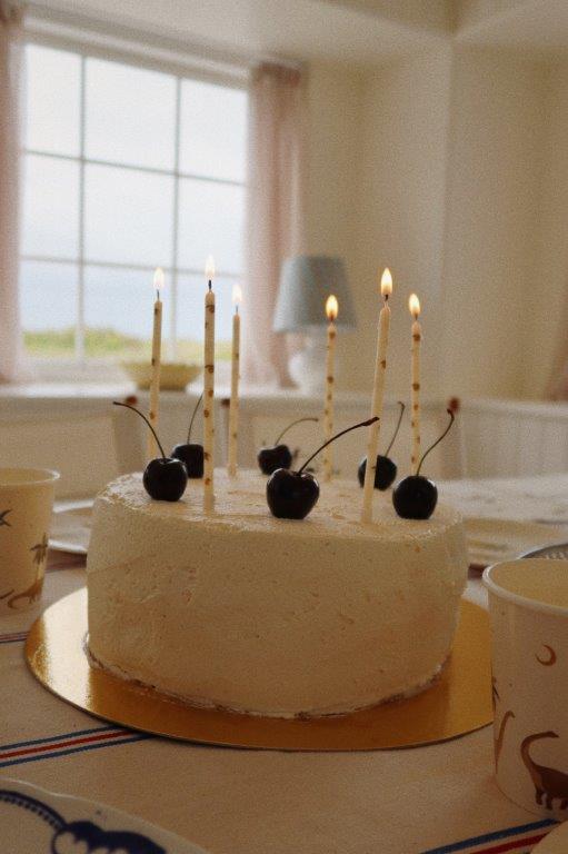 Konges Sløjd Konges Sløjd Birthday Candles Print - Lemon - Pearls & Swines
