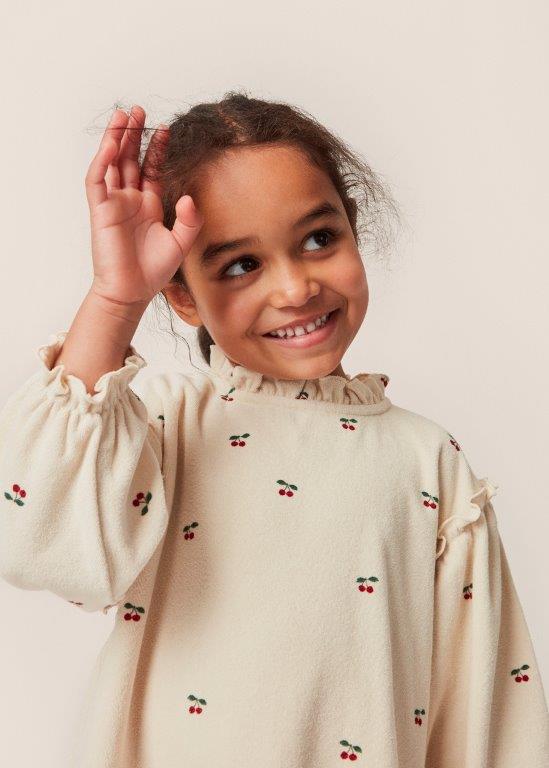 Konges Sløjd Konges Sløjd Itty Blouse Gots - Cherry - Pearls & Swines