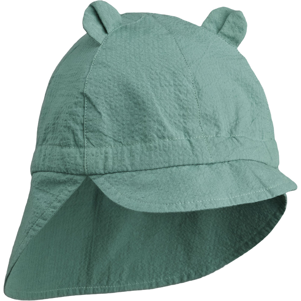 Liewood Collection Sale - Liewood - Gorm Seersucker Sun Hat - Peppermint - Pearls & Swines